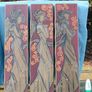 3 X large Greek Goddess originals on hardwood Image 4