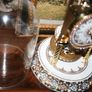 Vintage Germany Dome Clock Merry Go Round Image 6