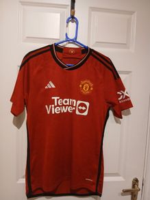 Official Adidas Manchester United 2023/24 Home Shirt - Size M (Slim Fit)