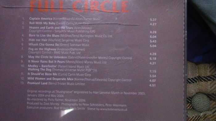 Zoot Money's Big Roll Band - Full Circle CD