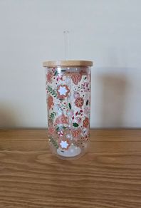 Christmas drinking jar - new