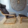 Armchair with footstool Image 2