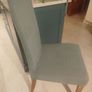 Dining table and 6 solid oak chairs Image 4