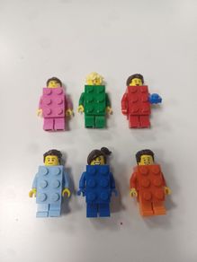 6 brick costume figures
