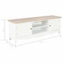 TV Cabinet White 120x30x40 cm Wood Image 4