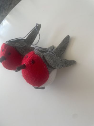 Christmas Robins Felt Decorations