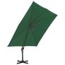 Cantilever Umbrella with Aluminium Pole 400x300 cm Green Image 5