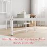 3ft Single Metal Bed Frame with Headboard, White Heavy Duty Foundation, Metal Slat Support, Underbed Storage, Easy Assembly, for Bedroom Dorm Guest Room Image 2