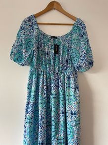 Dunnes maxi summer dress blue size medium- New