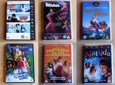 Roald Dahl movies (DVD)