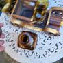 antique wooden car decanter set Image 6