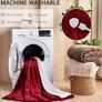 10 Heating Settings, 1-8h Timer overheat Protection, Machine Washable, Flannel & Sherpa Full Body Warming, Electric Throw Blanket for Sofa Image 4