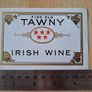Vintage fine old Tawny Irish wine label Image 2