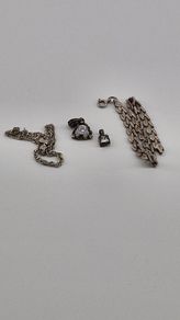 silver vintage 2x bracelets 2x pendants