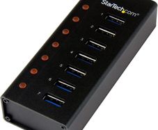 StarTech 7-Port USB-A Hub 5Gbps in Rugged Industrial Metal (ST7300U3M)