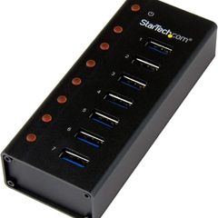 StarTech 7-Port USB-A Hub 5Gbps in Rugged Industrial Metal (ST7300U3M)