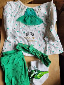 Baby Girl St Patricks day outfit 6-9 months