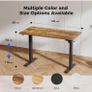 Electric Standing Desk, 120 x 60 cm Height Adjustable Sit Stand Desks with Splice Board and Memory Smart Pannel, Home Office Desk, Brown Image 8