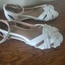 shoes - size 4, one white pair, one rose gold. Never worn. Image 2