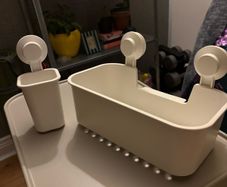 IKEA Tisken suction storage set