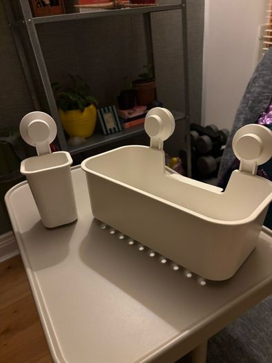 IKEA Tisken suction storage set