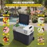 Car Refrigerator, 12 Volt Car Refrigerator Fridge, 50 L Single Zone Portable Freezer with Wheels and Handle, -4F-68F, 12/24V DC and 100-240V AC Compressor Cooler for Outdoor, Camping Image 6