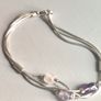Sterling silver bracelet with amethyst Image 3