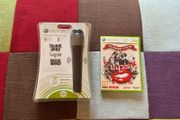Xbox 360 Wireless Microphone + Lips Number One Hits Karaoke game