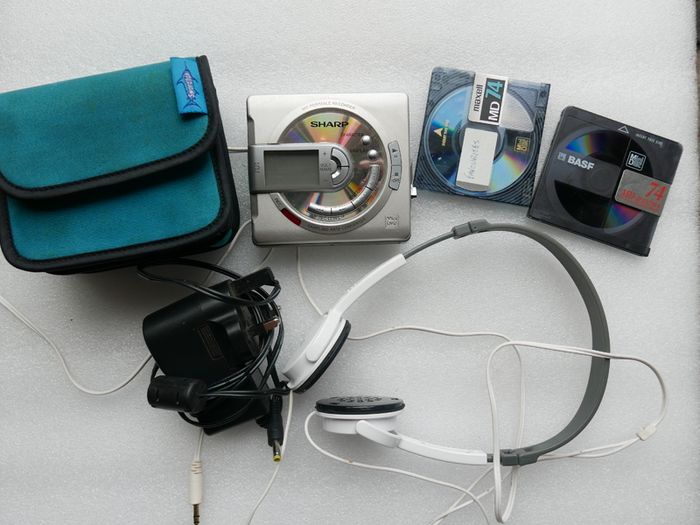 Sharp Minidisc Recorder Player Md Ms701h  Works Well.