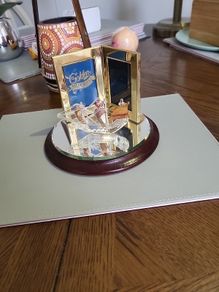 Mayflower glass photo frame