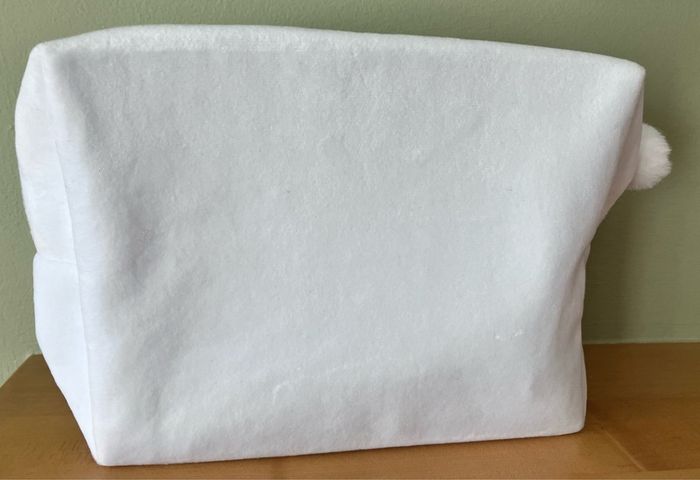 New White Clarins Make Up and Toiletry Bag