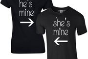 He's Mine And She's Mine Couple T-shirts For Valentines Day Gift Present Idea