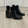 River Island Black Leather Ankle Boots Image 8