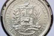 1965 Venezuela 1 Bolivar Silver coin