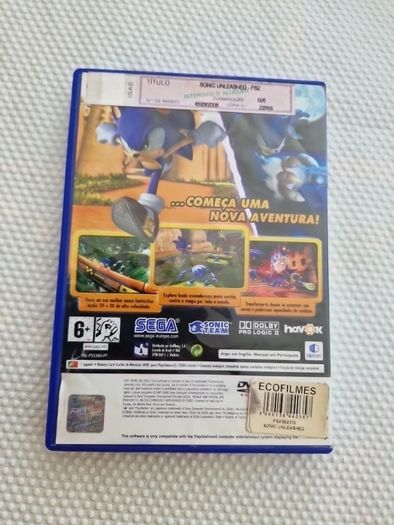 Sonic Unleashead PlayStation2 Ps2 Games Original