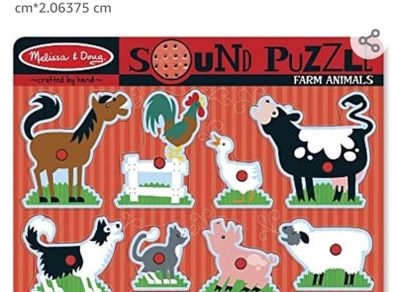 Melissa and Doug sound farm jigsaw puzzle