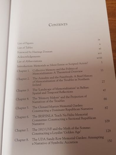 Talking Stones: The Politics of Memorialization in Post-Conflict Northern Ireland Elisabetta Viggiani