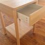 oak table with drawer. Image 2