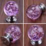 Clear Crystal Glass Drawer Knobs, Cabinet Knobs with Bubbles, 1.18inch Diameter, 10-Pack (AVAILABLE IN PURPLE AND BLUE) Image 7