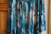 Ladies Michael Gold Blue stretchy top size 2XL includes postage