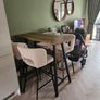 Breakfast bar and 4 chairs Image 2