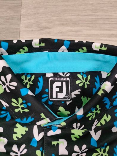 FootJoy FJ Patterned Golf Polo Shirt Mens XL