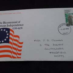 Great Britain Stamps : The Bicentennial of American Independence - First Day Cover , 1976