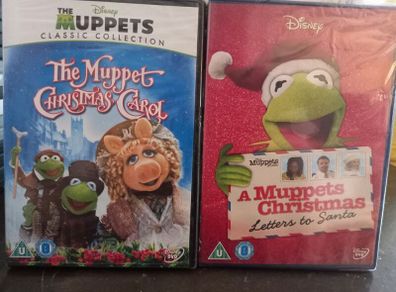 Muppet Christmas Carol & A Muppets Christmas Letter To Santa Dvd Bundle Festive Family Musical