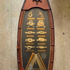 Seafarers Rowing Marine Maritime Knot Design Type Ornament Antique Vintage Collectors Item
