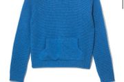 Alex Gore Brown Cornflower blue 100% wool Saturday sweater size small