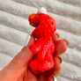 Sesame Street Workshop Waving Elmo Monster Red approx. 6.5 cm. Figure Hasbro Damaged Used Please see photos Image 4