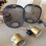 Black and Gold Ikea ceiling light pendant x2 Image 3