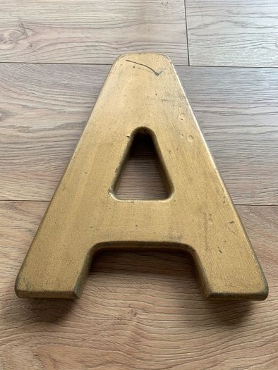 Vintage pub sign, gold painted & hand made