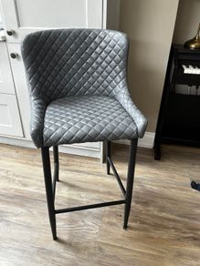 Saxon Bar Stool Grey x 6